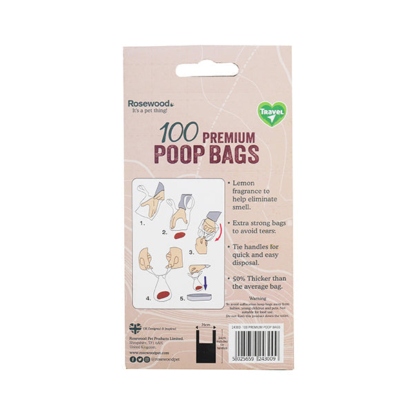 Degradable Dog Poo Bag 100pc