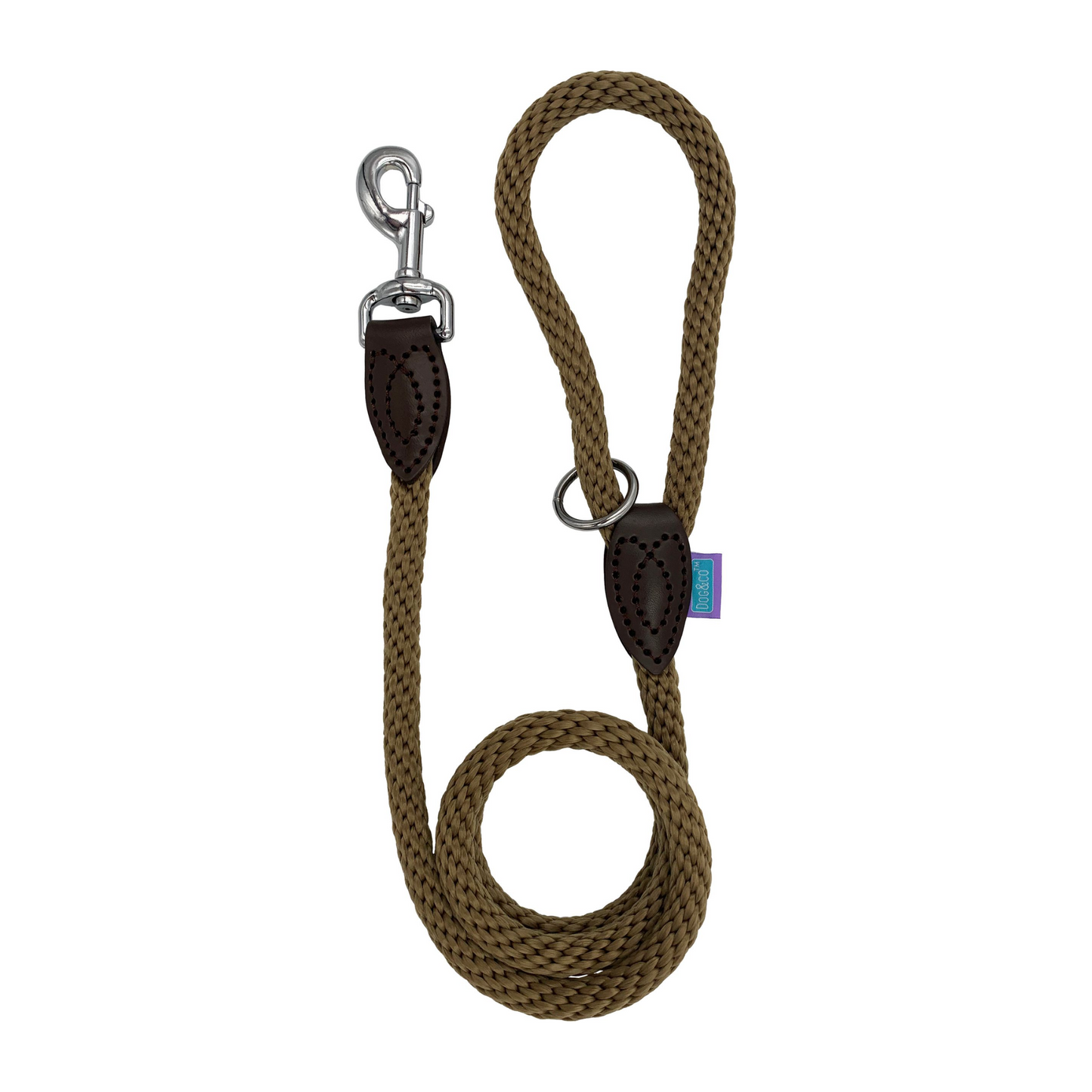 Soft Touch Rope Trigger Lead Khaki 14mm 48"