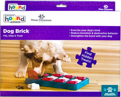 Nina Ottoson Outward Hound Dog Brick Enrichment Puzzle