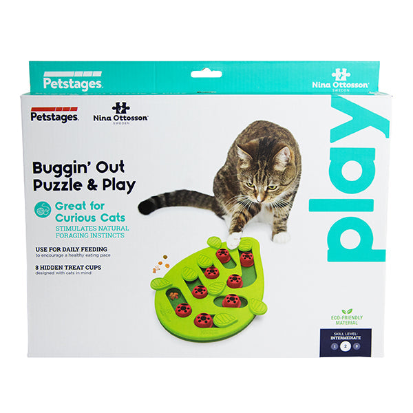 Nina Ottoson Buggin Out Puzzle & Play Cat Enrichment Toy