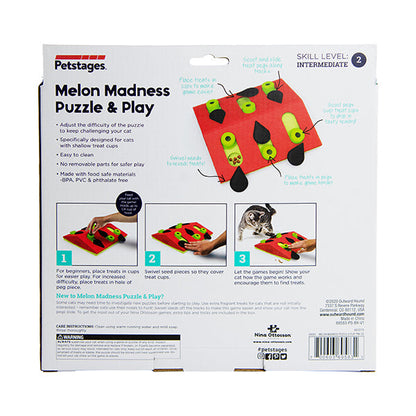 Nina Ottoson Melon Madness Puzzle & Play Cat Enrichment Toy