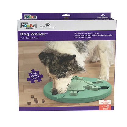 Nina Ottosson Dog Worker Green Dog Puzzle Toy