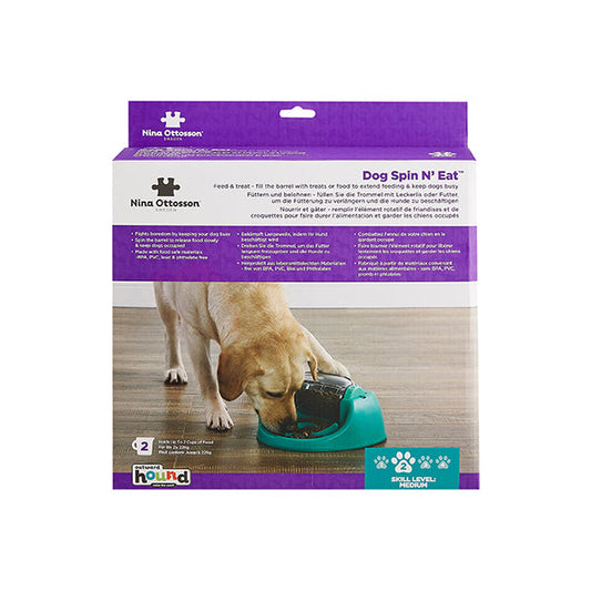 Nina Ottoson Outward Hound Dog Spin N' Eat Enrichment Toy