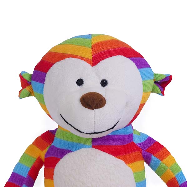 Chubleez Sonny Monkey Toy in Rainbow