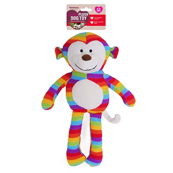 Chubleez Sonny Monkey Toy in Rainbow