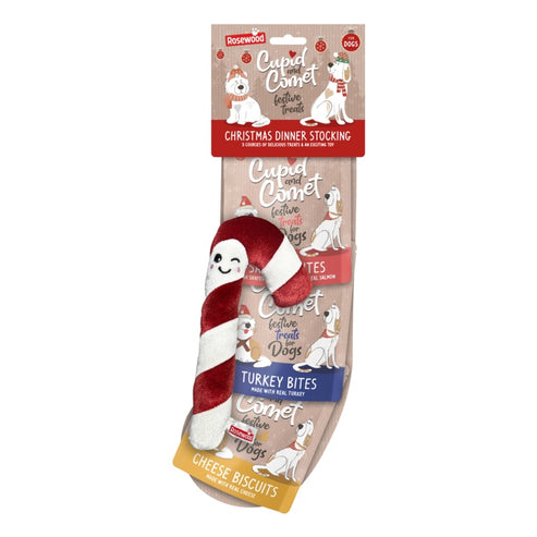 Rosewood Christmas Dinner Dog Treat Stocking Gift For Dogs