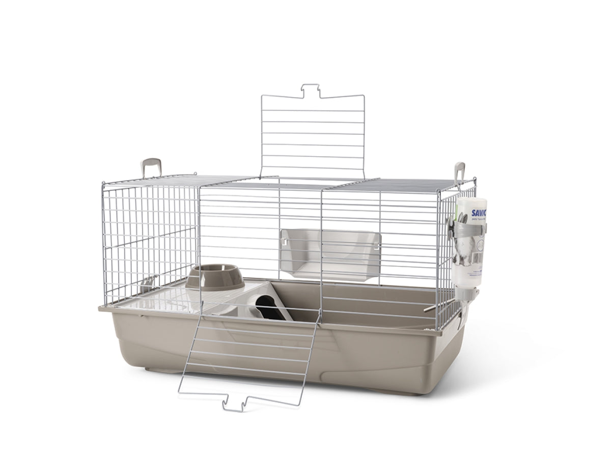 Savic Nero 2 De Luxe Small Animal Cage - silver-warm grey