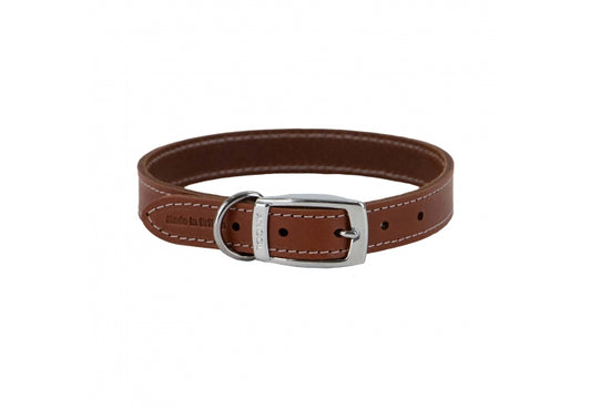 18" Plain Sewn Collar Tan Size 4