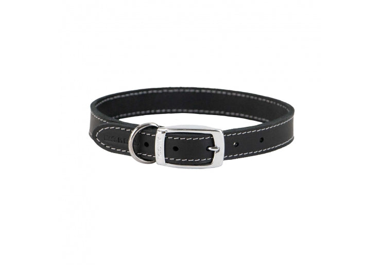 16" Plain Sewn Collar Black Size 3