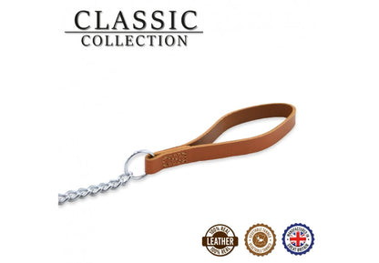 36" Heavy Chain Lead Trig Tan