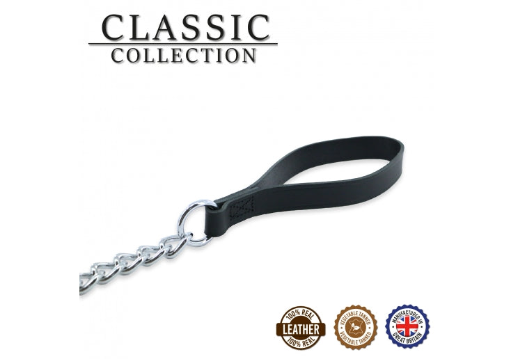 20" Black Extra Heavy Chain Lead With Trigger