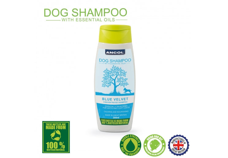 Ancol Blue Velvet Dog Shampoo 200ml