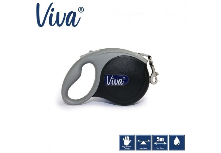 Sm Viva Black Retractable Lead