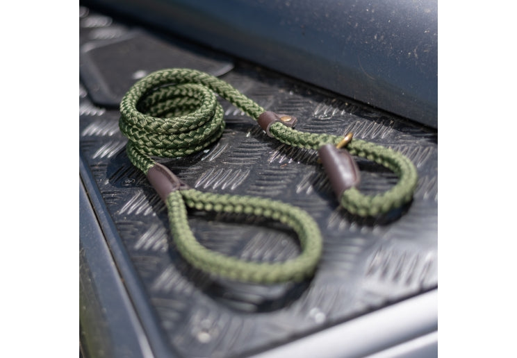 Heritage Rope Slip Lead Green 1.5m x 8mm