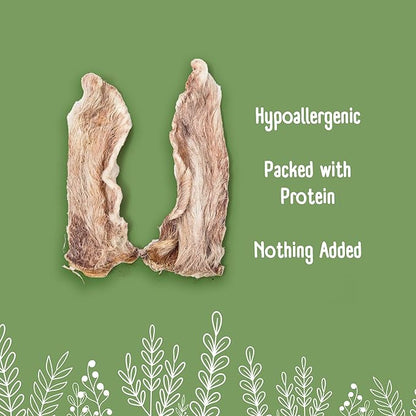 Pure & Natural Rabbit Ear With Hair 5kg
