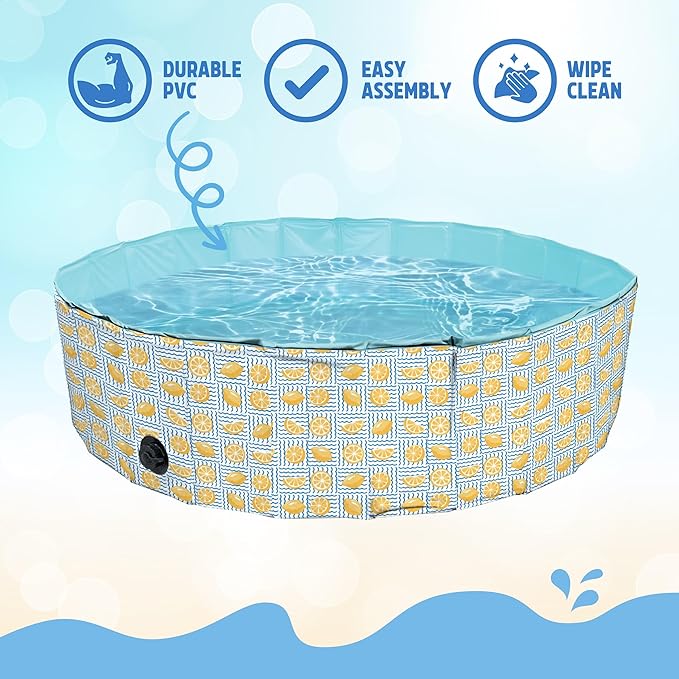 Rosewood Paddling Pool - Lemon Print 120x120x30cm