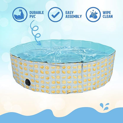 Rosewood Paddling Pool - Lemon Print 120x120x30cm