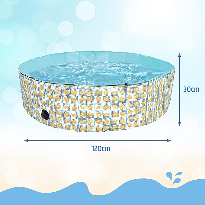 Rosewood Paddling Pool - Lemon Print 120x120x30cm
