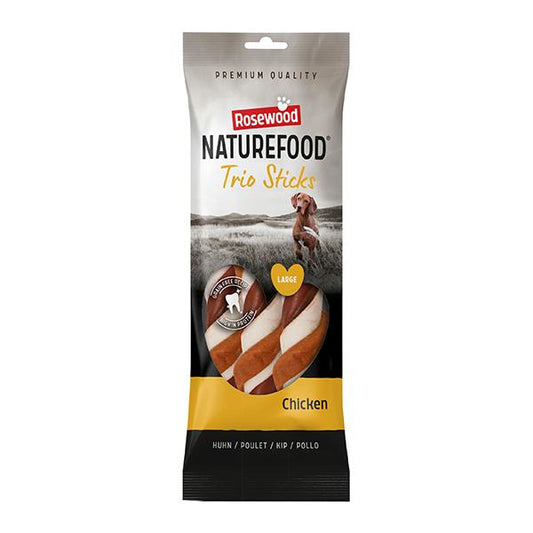 Rosewood Naturefood Chicken Sticks Trio Large 3 piece 240g