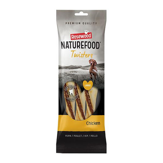 Rosewood Naturefood Chicken Twisters Large 3 piece 210g
