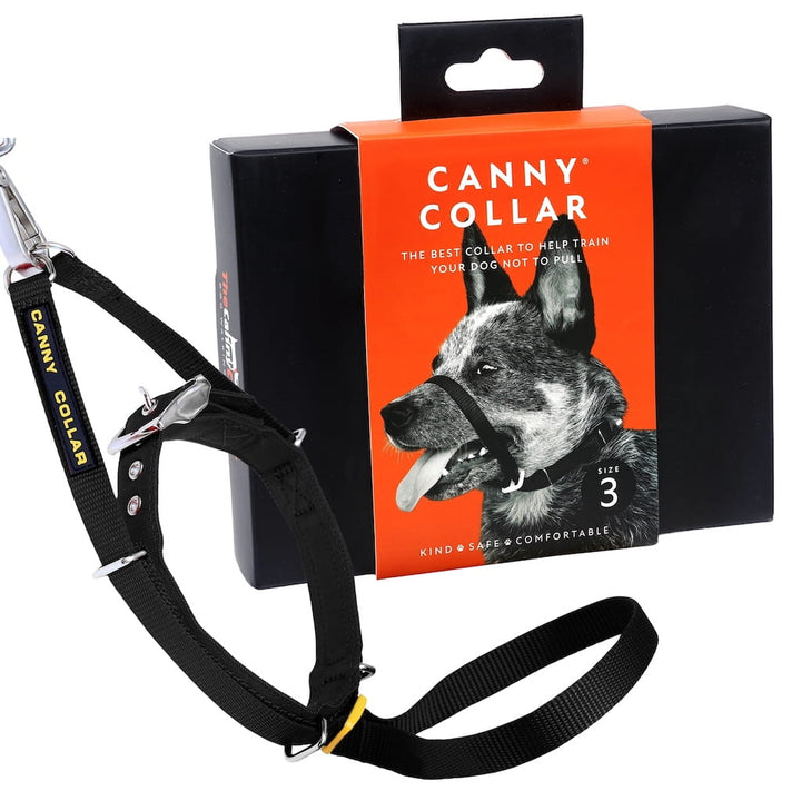 Canny Collar No-Pull Dog Headcollar - Black – Size 5