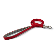 Ancol Soft-Touch Padded Nylon Lead Red 1/2"