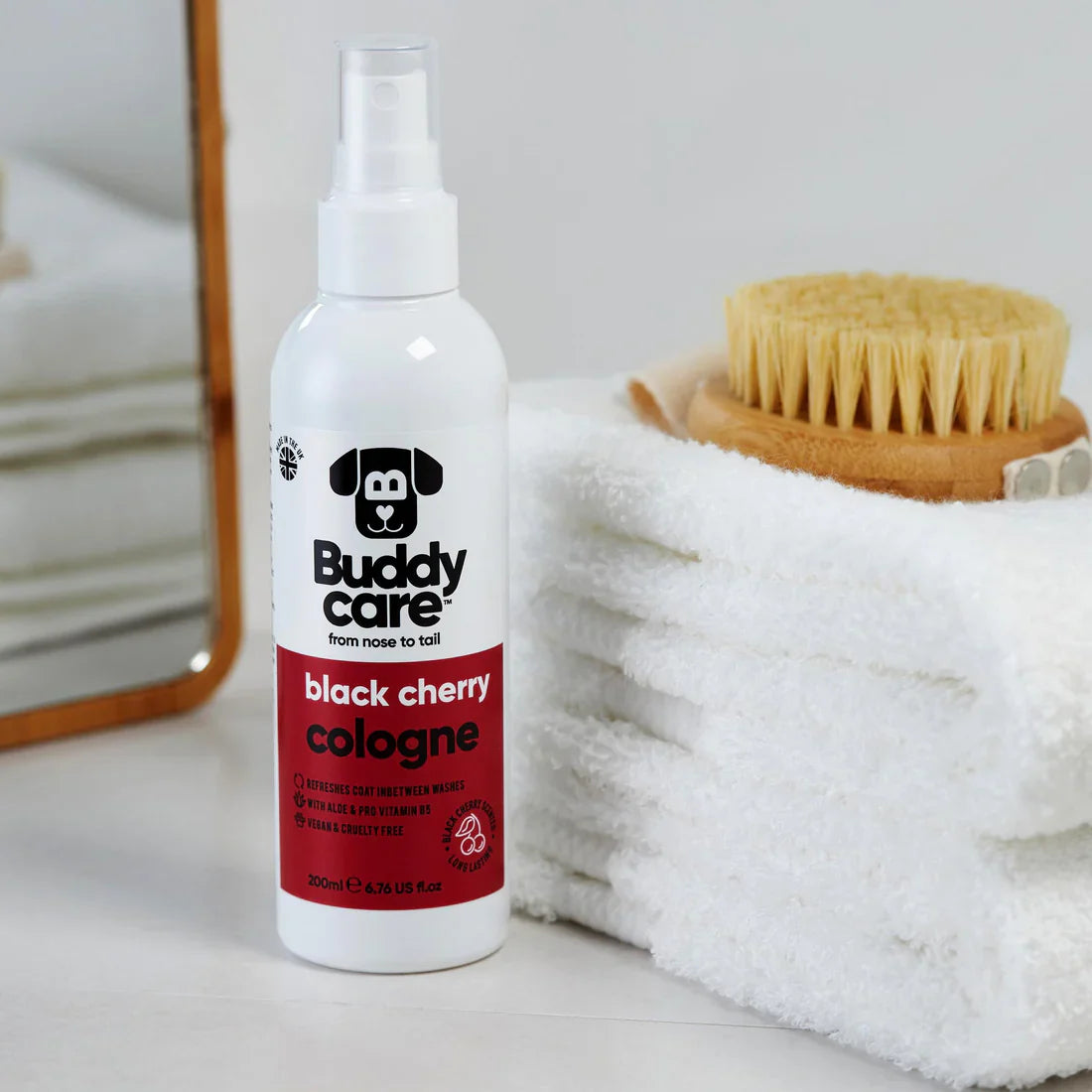 Buddy Care Dog Cologne - Black Cherry - 200ml / 6.76 fl oz