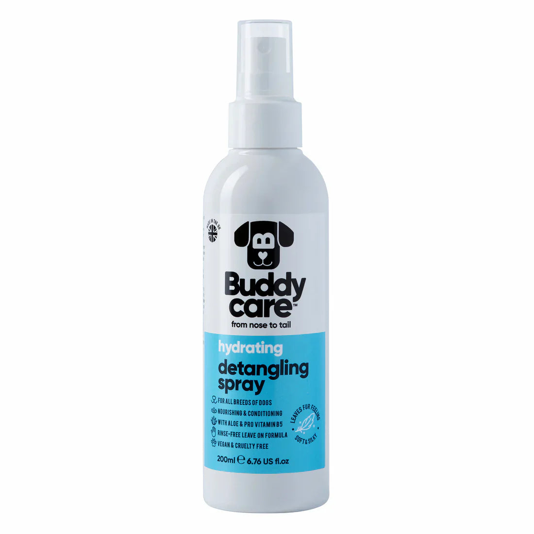 Buddy Care Dog Hydrating Detangling Spray - 200ml / 6.76 fl oz