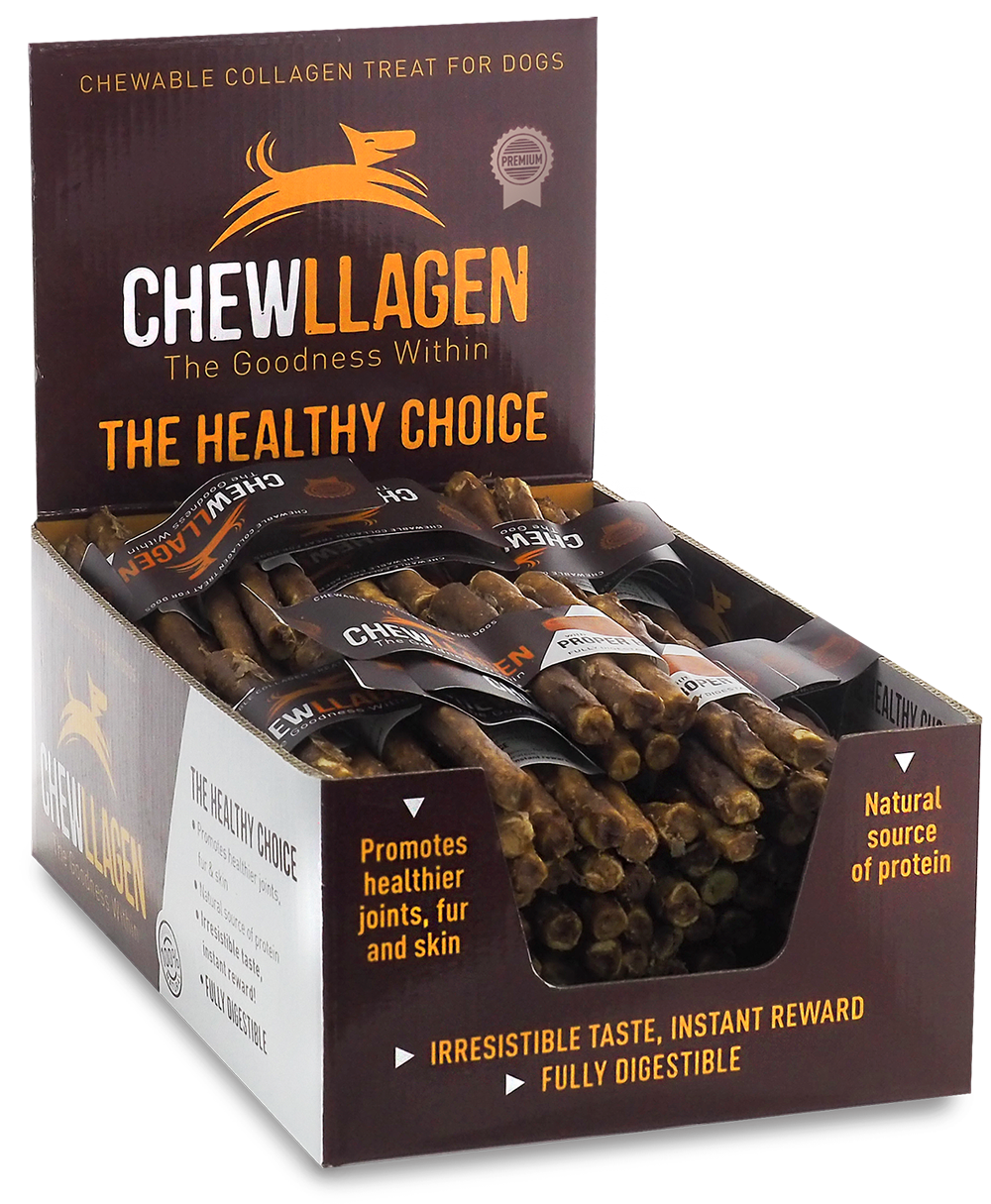 Chewllagen Mini Roll 5" 10mm 5pk Beef x40 Pieces