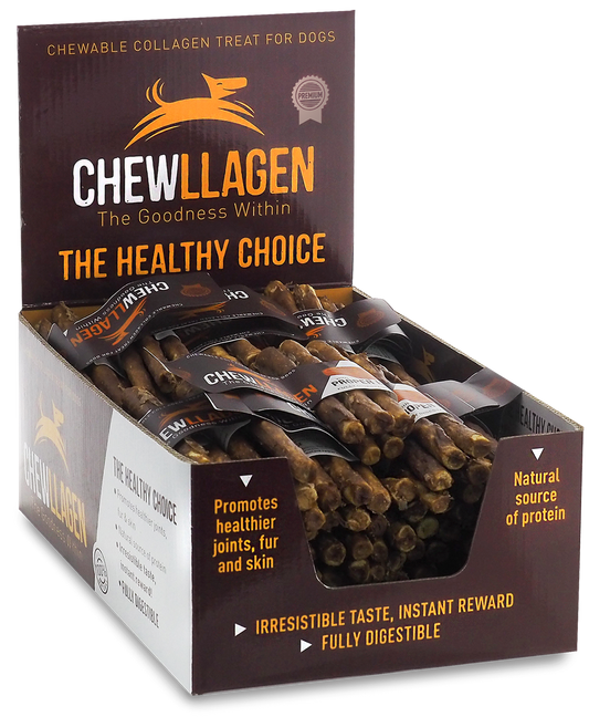 Chewllagen Mini Roll 5" 10mm 5pk Beef x40 Pieces