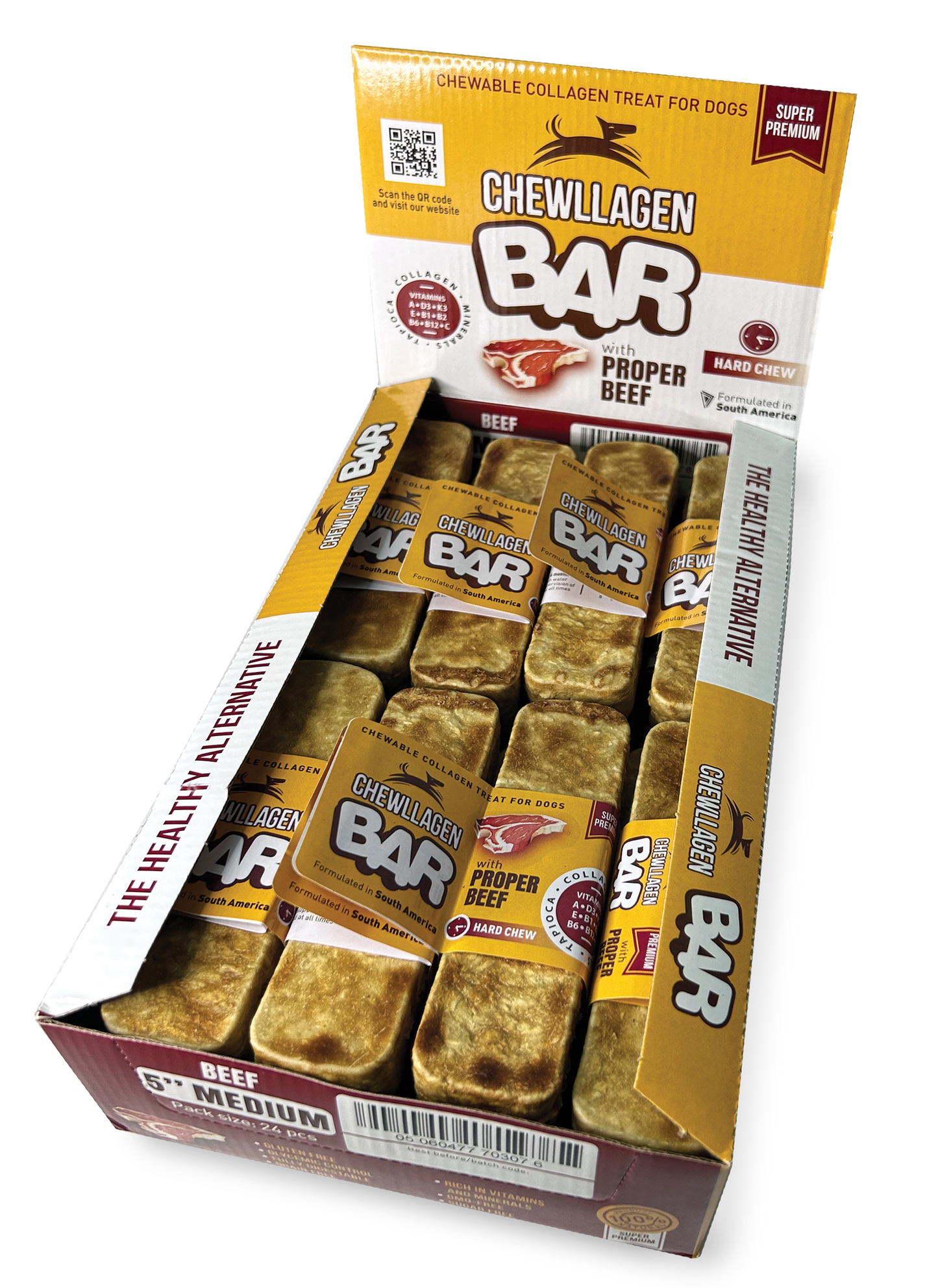 Chewllagen Small BAR 3pk Beef x24 Pieces