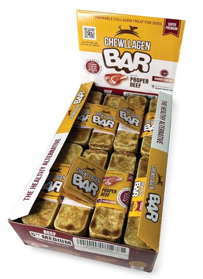 Chewllagen Medium BAR 5" Beef x24 Pieces