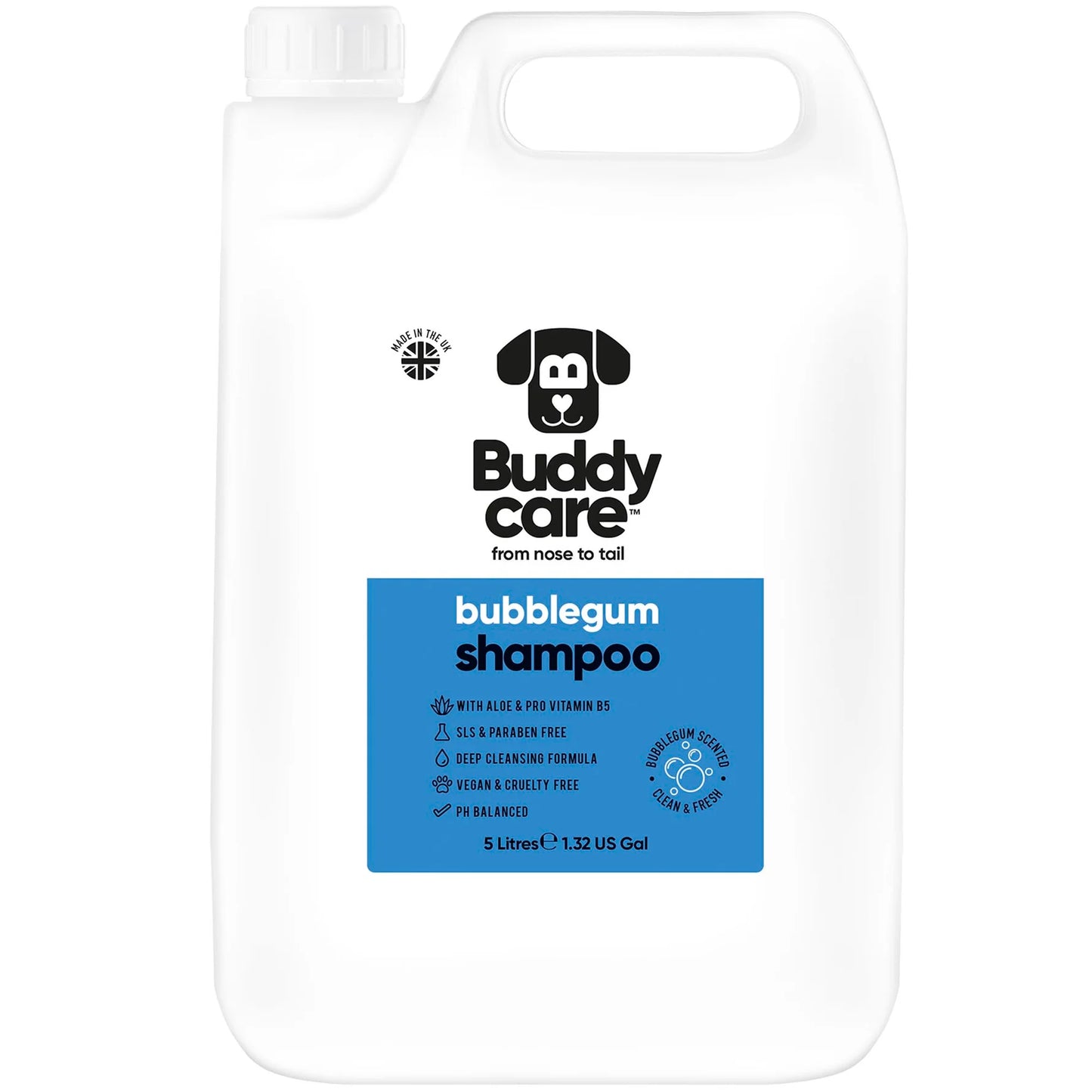 Buddy Care Dog Shampoo - Bubblegum - 5L / 1.32 Gal