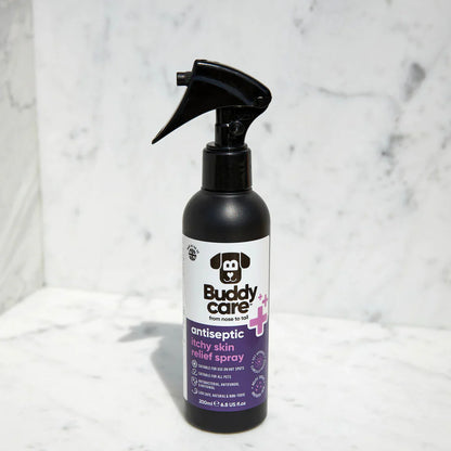 Buddy Care Pet Antiseptic Itchy Skin & Hot Spot Relief Spray - 200ml / 6.76 fl oz