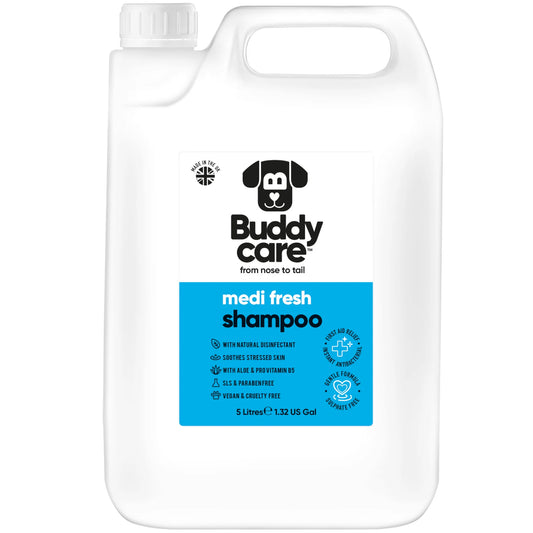 Buddy Care Dog Shampoo - Medi Fresh - 5L / 1.32 Gal