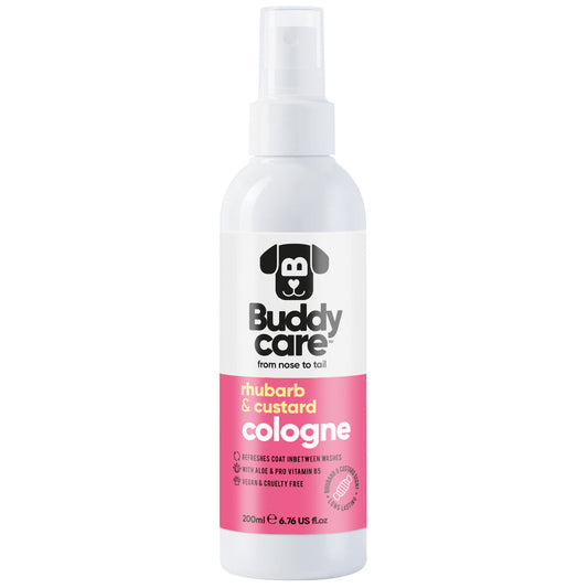 Buddycare Dog Cologne - Rhubarb & Custard - 200ml / 6.76 fl oz