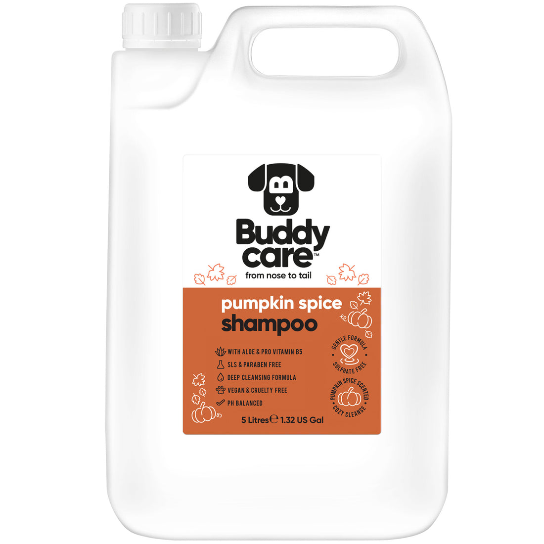 Buddycare Dog Shampoo - Pumpkin Spice - 5L