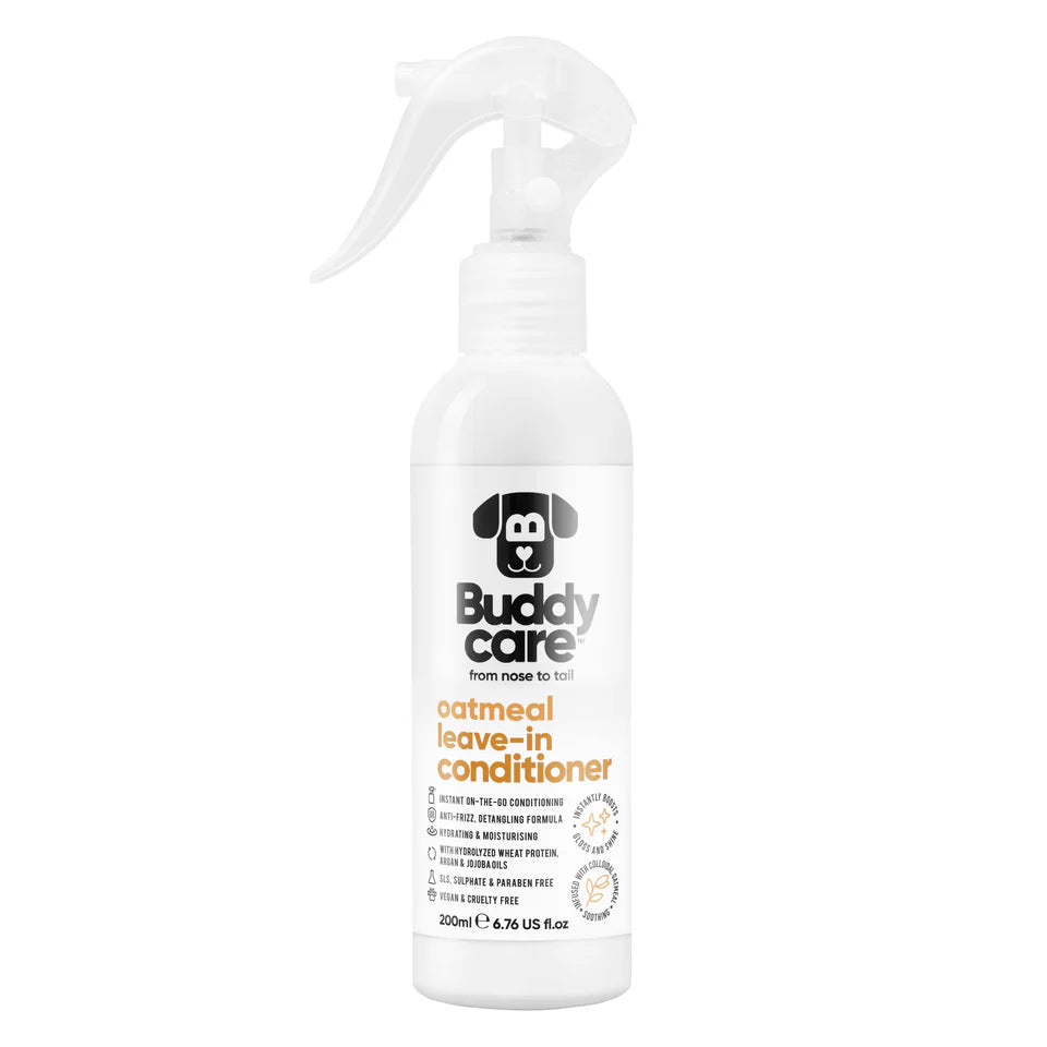 Buddycare Dog Leave-In Conditioner - Oatmeal - 200ml / 6.76 fl oz