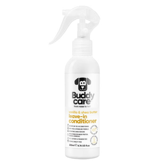 Buddycare Dog Leave-In Conditioner - Vanilla & Shea Butter - 200ml / 6.76 fl oz
