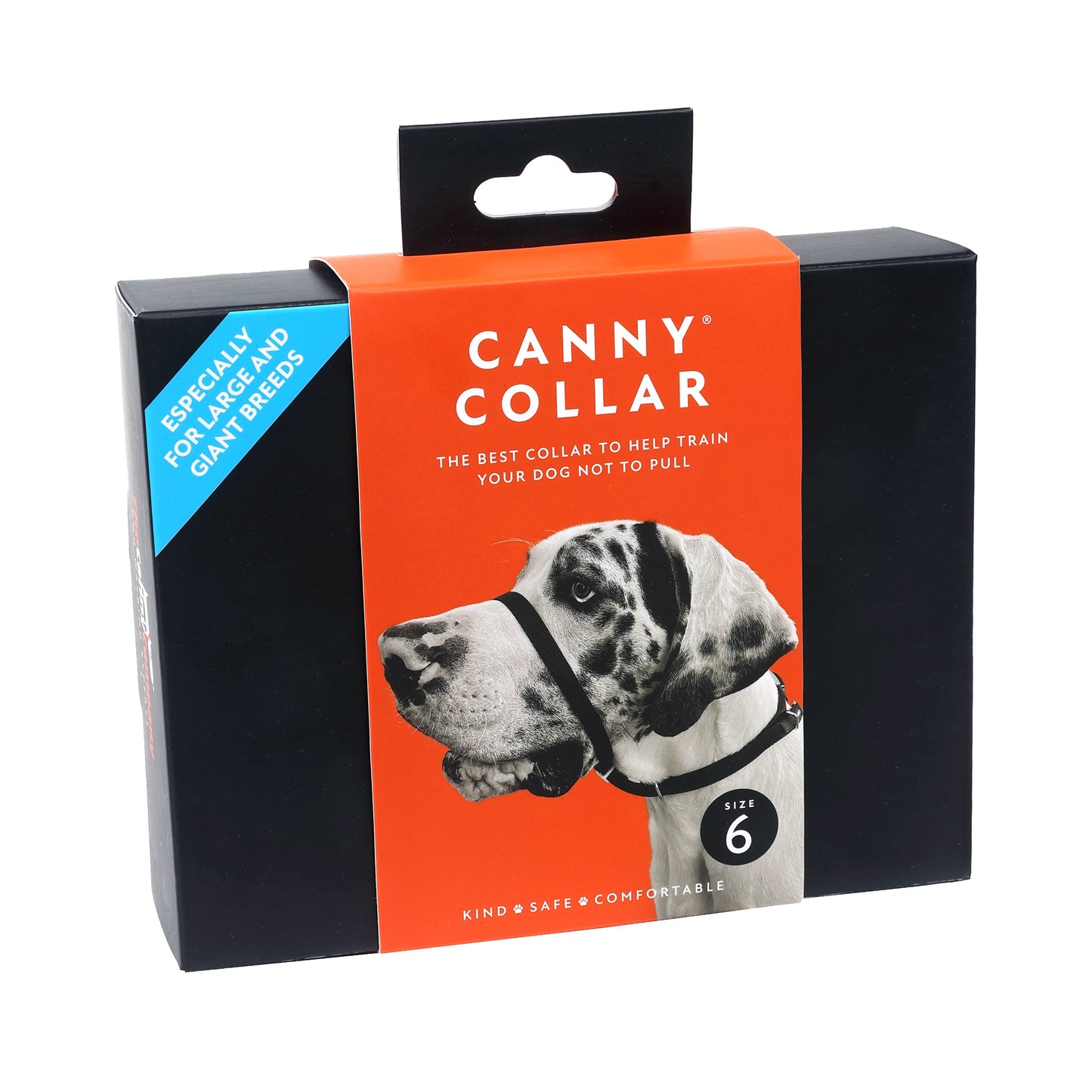 Canny Collar No-Pull Dog Headcollar - Black – Size 6