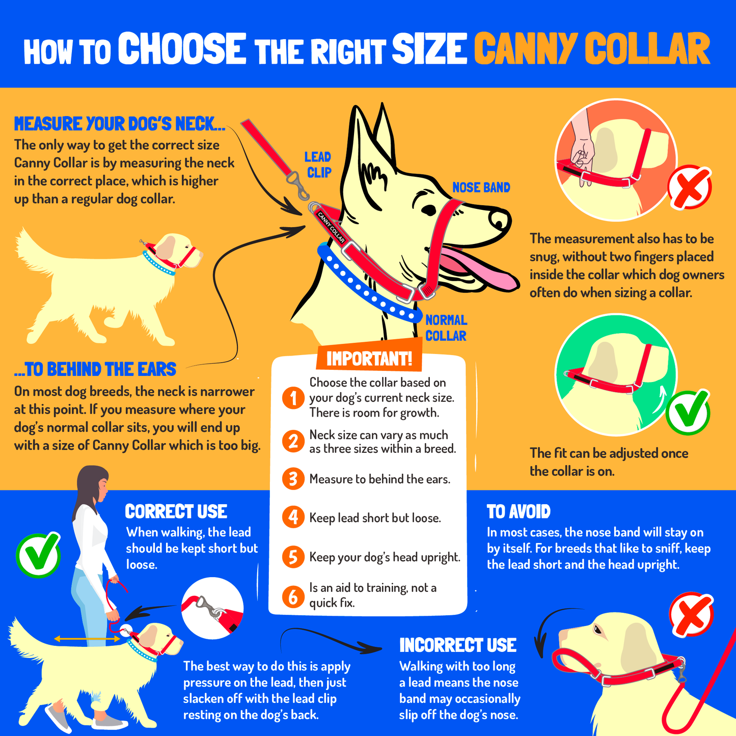 Canny Collar No-Pull Dog Headcollar - Black – Size 4