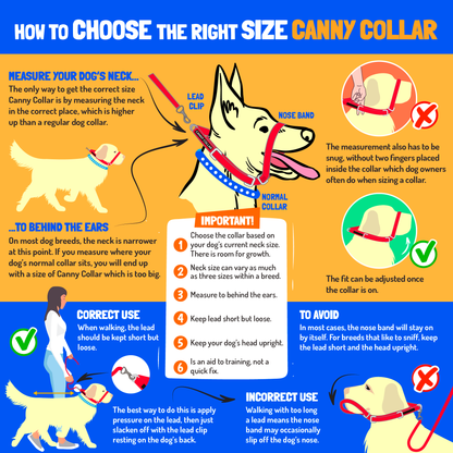 Canny Collar No-Pull Dog Headcollar - Red – Size 3