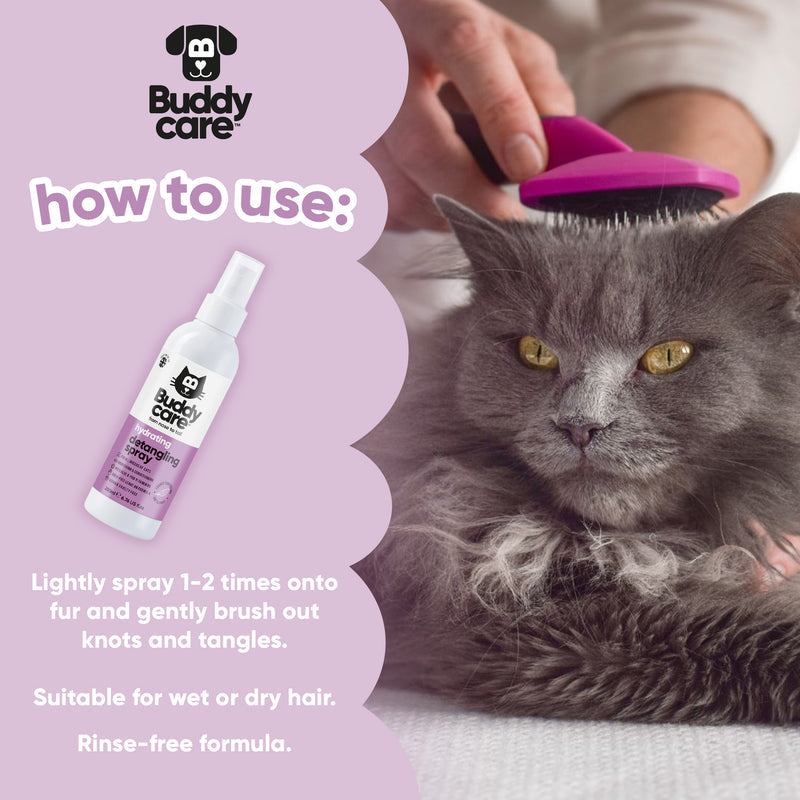 Buddycare Cat Hydrating Detangling Spray - 200ml / 6.76 fl oz