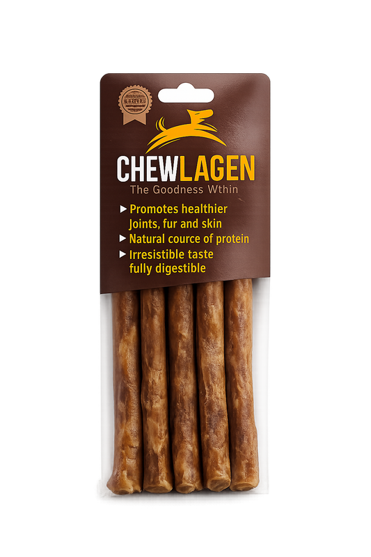 Chewllagen Mini Roll 5" 10mm Beef 1pk (5 Pieces)