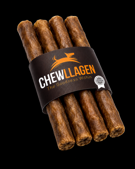 Chewllagen Mini Roll 5" 10mm Beef 1pk (5 Pieces)