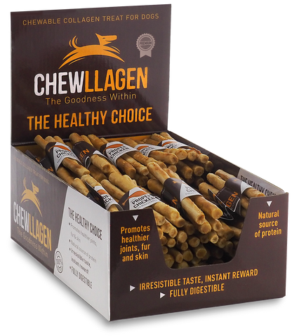 Chewllagen Mini Roll 5" 10mm 5pk Chicken x40 Pieces