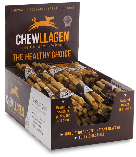 Chewllagen Mini Roll 5" 10mm 5pk Chicken x40 Pieces