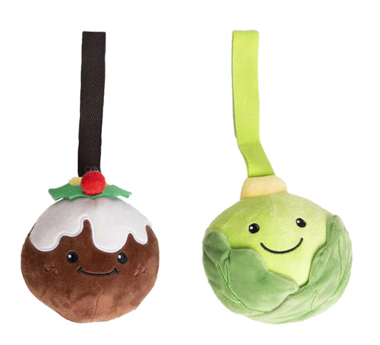 Food Fight Flingers Christmas Plush Dog Toy