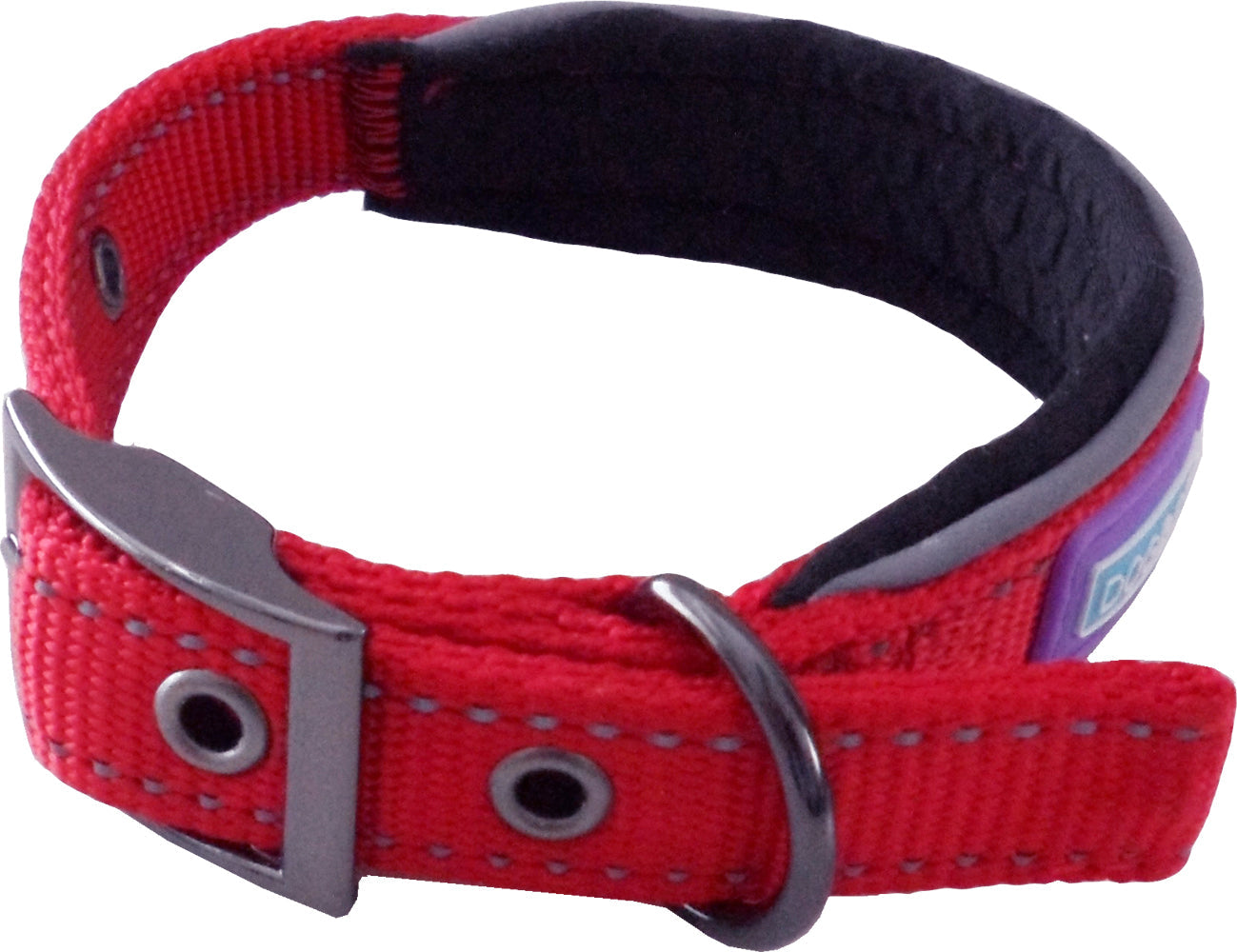 D&C Padded Collar Red Medium