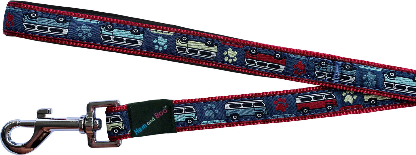 Camper Van Lead 3/4" in Blue and Red